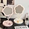 Espejo de maquillaje portátil estilo crema, espejo colgante para tocador, espejo para joyas, espejo de escritorio para oficina, espejo de maquillaje para estudiantes.