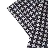 Cardigan Cruzado Europeu e Americano de Seda de Leite Pijama Preto para Mulheres, Shorts de Manga Curta, Conjunto Casual Respirável para Casa Atacado