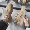 Zapatos de Hombre de Primavera Nuevos zapatos de protección laboral transpirables para hombre modernos combinan con todo suela gruesa antideslizantes zapatos de trabajo casuales zapatos de moda tipo papá