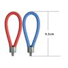 Cordón Trenzado Colorido Colgante de Dibujos Animados Accesorio Correa Corta de Muñeca Cordón Multifuncional Universal para Unidades USB, Llaves y Fundas de Teléfono