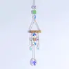 Novos Enfeites de Vidro de Cristal para Pendurar, Carrilhões de Vento Giratórios Feitos à Mão, Capta-Luzes de Estrela e Lua, Decorações de Luz e Sombra para Casa, Atacado Transfronteiriço