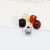 Jade sintético duas cores em formato de nuvem, irregular, com furo grande, contas de pedra sintética para pulseira DIY, corrente de celular, bolsa de tecelagem, acessórios de joia