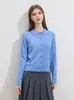 Cardigan Simples de Lã de Alta Qualidade com Gola Polo para Mulheres Primavera/Outono Novo Solto Casual Versátil