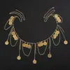 Cadena de Cintura con Hebilla de Moda de Metal para Mujer, Cinturón Decorativo Dorado Estilo Coreano para Vestido, Cinturón Delgado Elástico de Alta Gama para Mujer