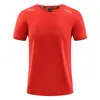 Roupas Esportivas de Verão Super Macias de Seda de Gelo Secagem Rápida Camiseta Estampa Fixa Logo Combinação de Cores Roupas de Grupo Roupas de Trabalho Camisa Publicitária