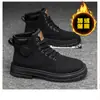 Botas Martin de Motociclista para Hombre 2026 Otoño e Invierno Nuevas de Caña Alta Estilo Británico Botas de Trabajo Suela Gruesa Antideslizantes Resistentes al Desgaste Botas Amarillas para Hombre