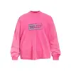 Camiseta Casual Masculina com Estampa de Carta Desgastada, Gola Redonda, Manga Longa, Estilo Streetwear Americano, Tie-dye, para Primavera e Outono
