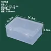 Caja Rectangular de Plástico PP Transparente para Papelería, Accesorios, Piezas, Caja de Embalaje, Caja de Almacenamiento para Tarjetas, Juguetes, con Tapa, Venta al por Mayor