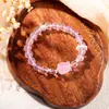 Diseño Original Pulsera de Cristal Natural Pulsera de Perlas de Sirena Pulsera de Cristal Rosa Combinación Múltiple Joyería Highlanbao Joyería