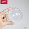 Wenda Transfronterizo Nuevo Acrílico Hueco Transparente Bola Plástica Bola Navideña Decoración Bola Se Puede Abrir y Cerrar la Tapa de la Bola Cáscara de Bola