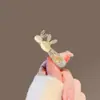 Grampo de cabelo de laço brilhante requintado de alta classe grampo de temperamento para a parte de trás da cabeça clipe para franja lateral clipe de bico de pato adorno de cabeça