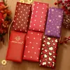 Bolsa de sobre rojo de tela a cuadros de lujo creativo personalizada, tamaño grande universal para regalo, alta gama, venta al por mayor de sobres rojos grandes