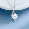 Cadena para Clavícula Moderna Casual de Plata de Ley S925 Circonita de un Quilate Estrella Fugaz Diseño Nicho Collar de Plata Dropshipping