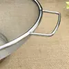 Estoque de fábrica aço inoxidável binaural cesta redonda cesta de frutas cesta de lavar cesta de arroz cesta de enrolar binaural cesta de escorrer