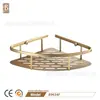 Origem e Fornecimento: Prateleira Triangular para Banheiro, Acessórios para Banheiro e Vaso Sanitário, Prateleira de Canto Dupla, Prateleira de Canto Totalmente em Cobre, Prateleira de Armazenamento, Luxo Leve