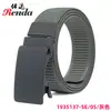 Cinturón de Cuero para Hombre Moderno y Versátil, Cinturón de Lona con Hebilla Automática sin Hebilla, Cinturón Elástico Simple Casual Deportivo