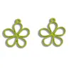 Accesorios para Joyería DIY Transfronterizos al por Mayor Colgantes de Flor Hueca Coloridos Collares Pulseras Aretes Colgantes Materiales Hechos a Mano