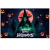 Tela de Fondo para Halloween Juego Completo Decoración Pareados Bandera de Jardín Personalizada Fiesta del Día de Muertos Pancarta Larga Jardín