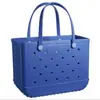 Bolsa de playa de EVA, bolso de mano estilo europeo y americano, bolsa perforada, bolso de mano para mujer, bolsa de almacenamiento de gran capacidad, artículo popular de playa 2025
