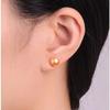Brincos de Prata S925 com Pérolas Brancas de Água Doce 4A+ Moda Clássico Versátil Genuíno Atacado