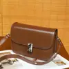 Bolso pequeño cuadrado de alta calidad para mujer, estilo coreano, nuevo 2026, vintage, de alta gama, nicho, bandolera, cuero genuino, versátil, para el hombro, debajo del brazo