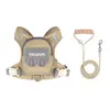 Nova Coleira Portátil para Cachorro com Guia para Uso ao Ar Livre, Fofa Coleira para Pet Estilo Mochila em Estoque