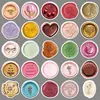 50 Piezas de Pegatinas de Sello de Pintura de Fuego, Personalizadas y Creativas, Impermeables y Exquisitas Pegatinas de Graffiti para Vasos de Agua, Vasos de Té de Leche, Cuadernos