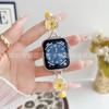 Correa de Reloj Trenzada de Cuerda con Flor de Cristal Adecuada para Apple Smart Watch Apple Watch8/Se/7/6/5/4/32