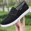 Sapatos de Lona Preguiçosos Sapatos de Pano Masculinos Novo Pequim Sapatos Masculinos Sapatos de Descanso Masculinos Sapatos Respiráveis de Uma Perna Masculinos Atacado