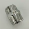 Conector de tubo de conexão de rosca dupla externa de dente externo de cabeçotamento a frio de aço inoxidável 304 com fio externo hexagonal 1 polegada 2 polegadas atacado