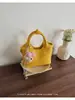 Bolso cruzado de un solo hombro, Bolso de mano de lujo de nicho coreano, Bolso tote pequeño, Bolso cubo de uso diario exquisito y moderno