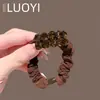 Elástico de Cabelo de Alta Qualidade com Strass, Estilo Novo Coreano e Japonês, Moda de Luxo Leve para Mulheres, Acessório de Cabelo com Alta Elasticidade