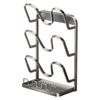 Suporte de Tampa de Panela de Cozinha Prateleira de Armazenamento de Cozinha de Bancada Vertical de Uso Duplo Montado na Parede Suporte Vertical para Espátula Colocador de Tábua de Corte