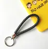 Llavero creativo llavero de cuerda de cuero cordón para llaves colgante de joyería cordón tejido fábrica de cuerda de cuero venta al por mayor