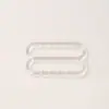 Hebilla Ajustadora de Plástico Transparente para Sujetador en Stock, Accesorios para Sujetadores, Hebilla de Gancho en Forma de Ocho, Hebilla No Magnética para Tirantes de Sujetador