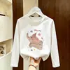 Camiseta de manga larga de algodón puro para niñas, top casual, camisa básica elegante para niños, adecuada para niños mayores, colección primavera y otoño 2026