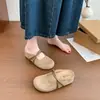 Chinelos Baotou Femininos para Uso Externo 2026 Novos Verão Primavera Sapatos de Solado Grosso Femininos Slip-On Homem Preguiçoso Chinelos Estilo Birkenstock