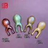 Oferta especial por gran cantidad: Raspador nasal pequeño con forma de rana de sándalo rojo, peine de meridianos para el área de los ojos, para masaje y raspado de ojos y nariz