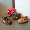 Zapatos Birkenstock con Forro de Felpa para Niñas Invierno 2025 Nuevos Zapatos Casuales Cálidos para Niños Tenis de Algodón de Doble Capa Zapatos Agan