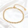 El gerente de la tienda recomienda pulsera de acero de titanio en forma de corazón pulsera versátil de acero inoxidable y oro de 18 quilates pulsera de moda ins para mujer