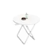 Mesa Plegable Balcón Blanca Pequeña Redonda Hogar Apartamento Pequeño Alquiler Mesa de Comedor Mesa de Comedor de Ocio Mesa de Dormitorio Venta al por Mayor