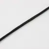 Cuerda Elástica Redonda Negra para Etiqueta de Ropa, Cordón de Zapato, Hilo para Cuentas, Cuerda para Silla, Fabricante Mayorista de Cuerda Elástica de Látex