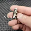 Cuentas de tres ojos en blanco y negro, cuentas redondas, cuentas sueltas de jade, cuentas para ensartar, cuentas para passepartout, accesorios de cuentas con figura de jarrón noble