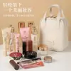 Nova Bolsa de Maquiagem Portátil com Grande Capacidade, Bolsa de Armazenamento de Cosméticos em Couro PU Amigável para Viagem, Disponível no Atacado a Partir de Uma Peça