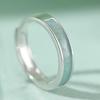 Anillo de Pareja de Porcelana Azul y Blanca de Lujo Ligero de Nuevo Estilo para Mujeres y Hombres Un Par de Anillos de Cumpleaños de Nicho con Sentido de Alta Gama Regalo