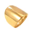 Verano Transfronterizo Nuevo Fundición de Joyería de Acero Inoxidable Anillo Ancho Brillante para Hombre Anillo de Acero de Titanio Exagerado de Alta Gama Venta al por Mayor