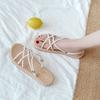Sandalias de mujer 2023 nuevas verano combinables celebridad de internet planas estilo coreano zapatillas de exterior verano de dos vías ins zapatos romanos de moda