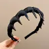 Nova Faixa de Cabelo de Tecido Cetim de Alta Qualidade com Inserção Ondulada Espessada Simples Versátil Acessórios de Cabelo para Lavar o Rosto