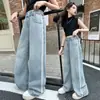 Jeans de Tencel para Niñas Estilo Delgado de Verano Primavera Nuevos Pantalones Largos Casuales para Niños Mayores Elegantes de Verano a Prueba de Mosquitos Modernos