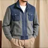 Otoño 2026 Transfronterizo Amazon Estilo Old Money 3D Chaqueta Casual Nueva Color Sólido Cuello Alto Camisa con Cremallera Estilo Old Money